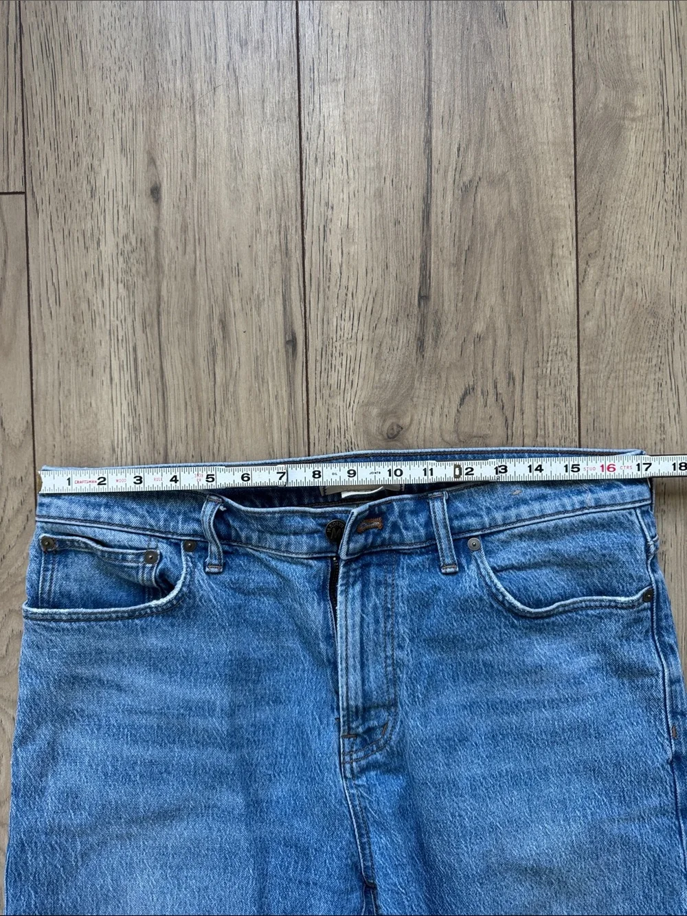 Madewell 1991 Straight Light Blue Jeans Men’s Size 33 Flat Front Denim Pockets